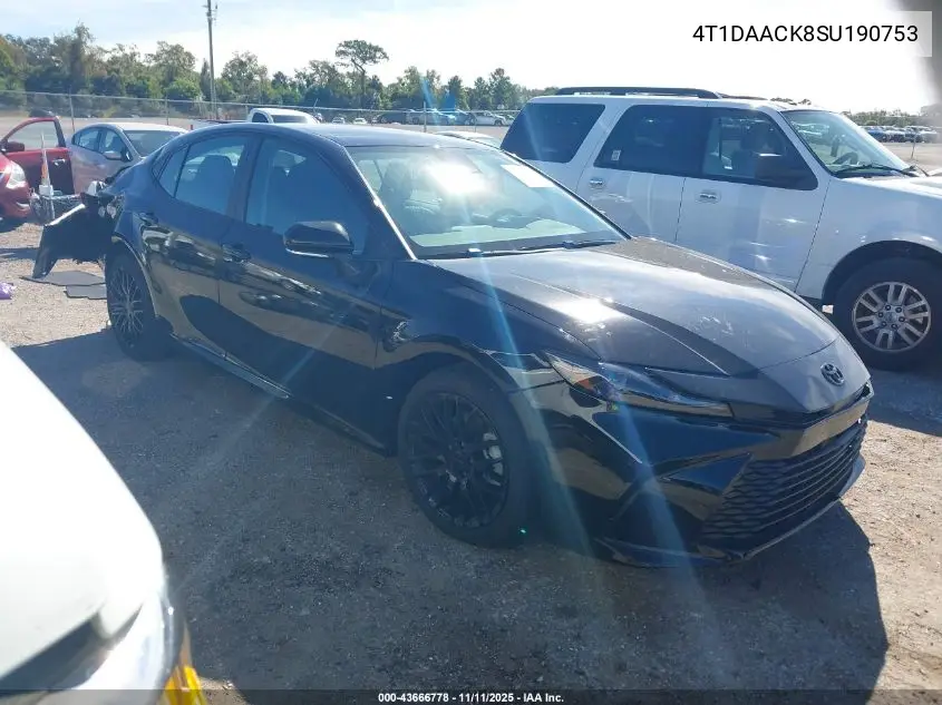 4T1DAACK8SU190753 2025 Toyota Camry Le