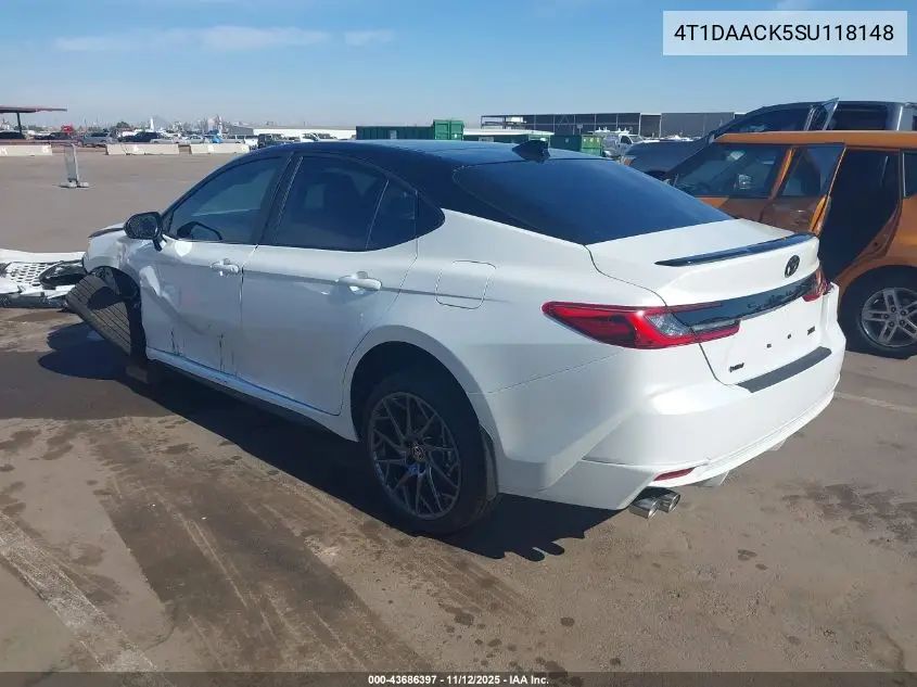 4T1DAACK5SU118148 2025 Toyota Camry Xse