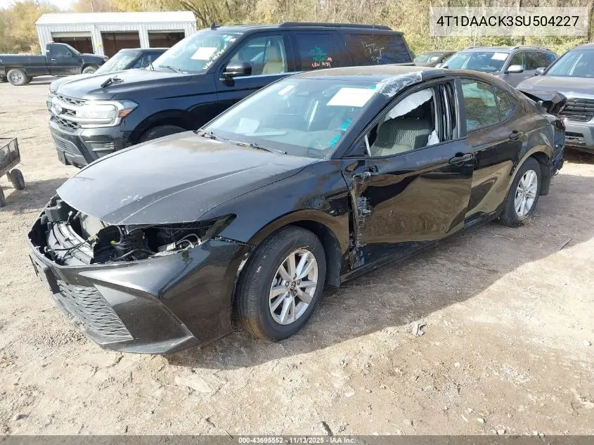 4T1DAACK3SU504227 2025 Toyota Camry Le