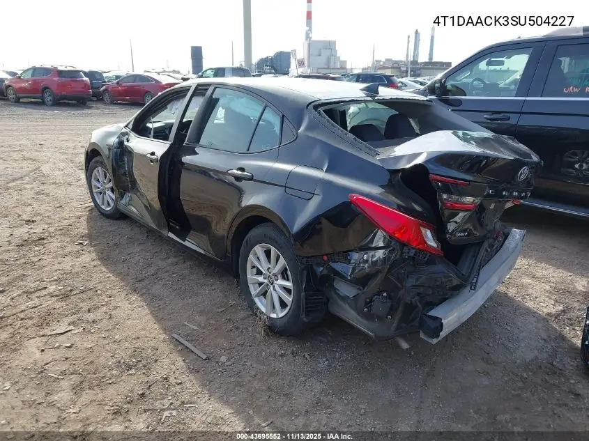 4T1DAACK3SU504227 2025 Toyota Camry Le