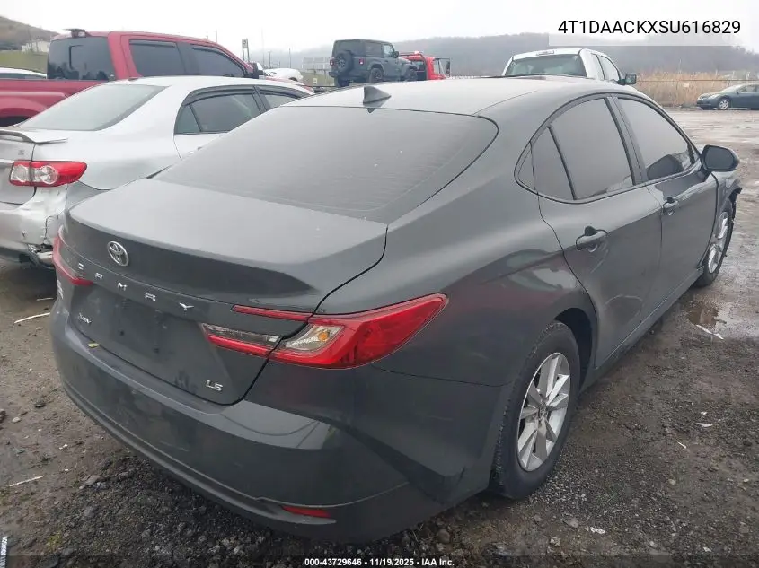 4T1DAACKXSU616829 2025 Toyota Camry Le