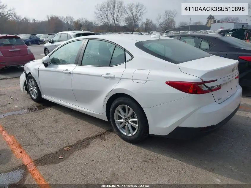 4T1DAACK3SU510898 2025 Toyota Camry Le