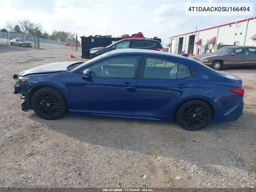 4T1DAACK0SU166494 2025 Toyota Camry Se