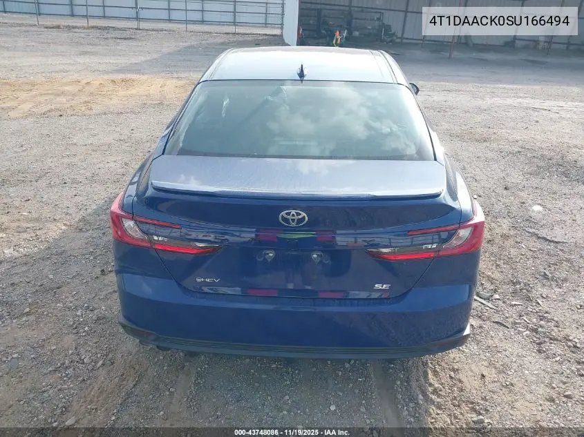 4T1DAACK0SU166494 2025 Toyota Camry Se