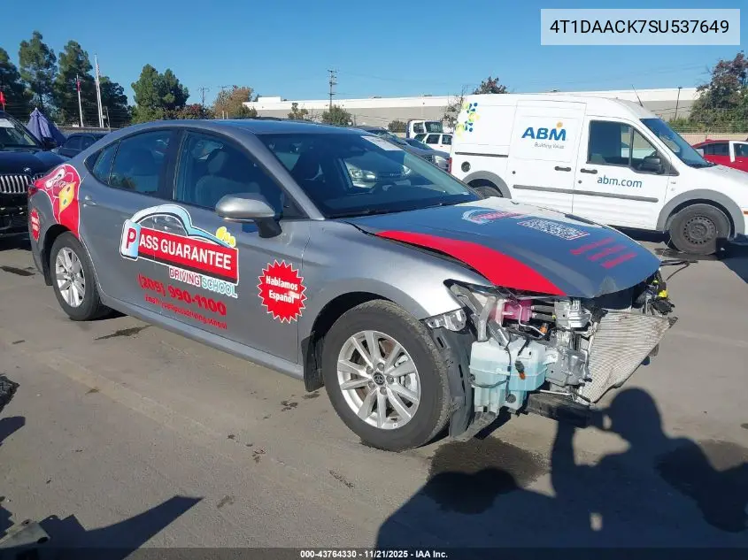 4T1DAACK7SU537649 2025 Toyota Camry Le