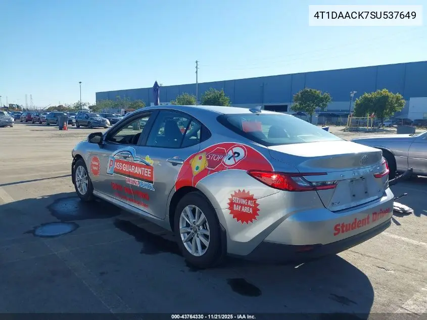 4T1DAACK7SU537649 2025 Toyota Camry Le