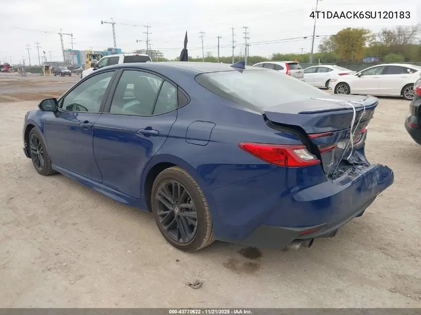 4T1DAACK6SU120183 2025 Toyota Camry Se
