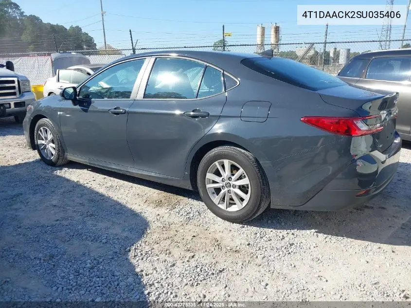 4T1DAACK2SU035406 2025 Toyota Camry Le