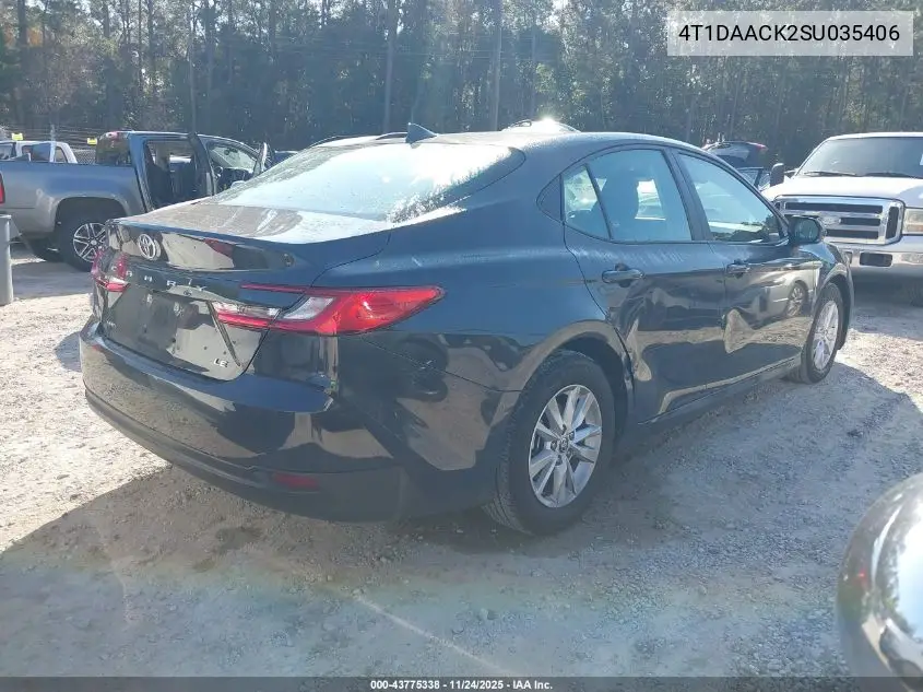 4T1DAACK2SU035406 2025 Toyota Camry Le