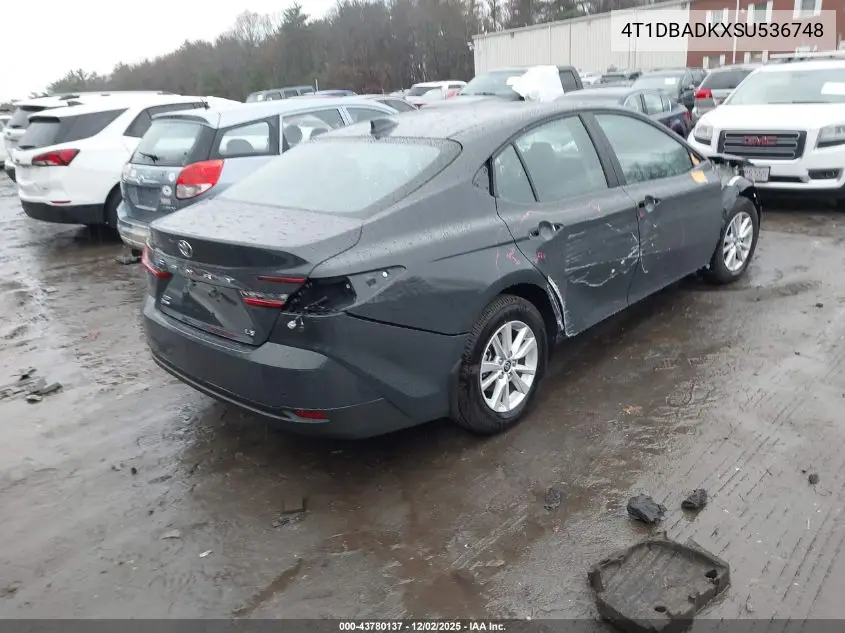 4T1DBADKXSU536748 2025 Toyota Camry Le