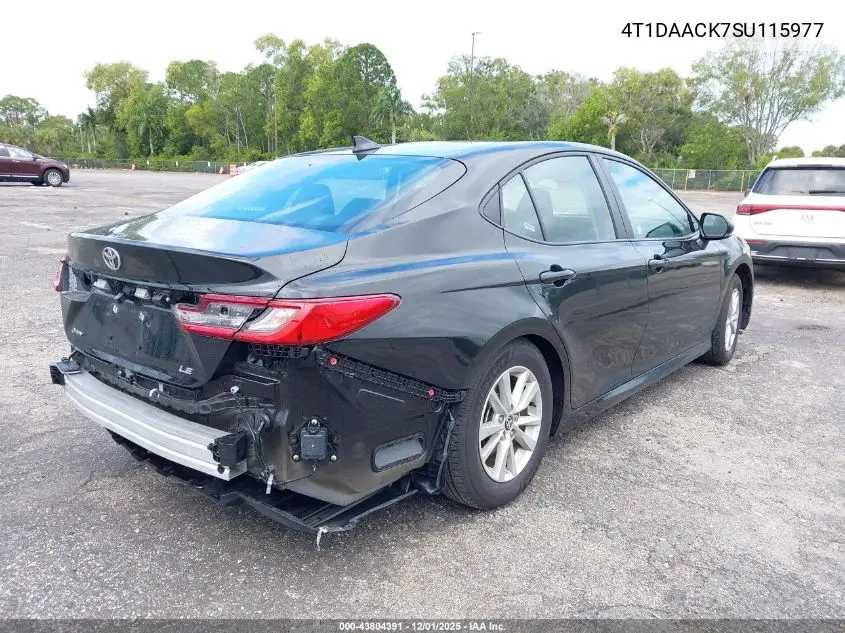 4T1DAACK7SU115977 2025 Toyota Camry Le