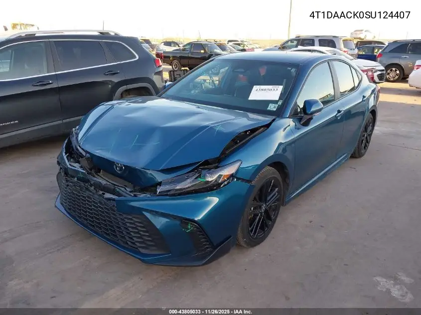 4T1DAACK0SU124407 2025 Toyota Camry Se