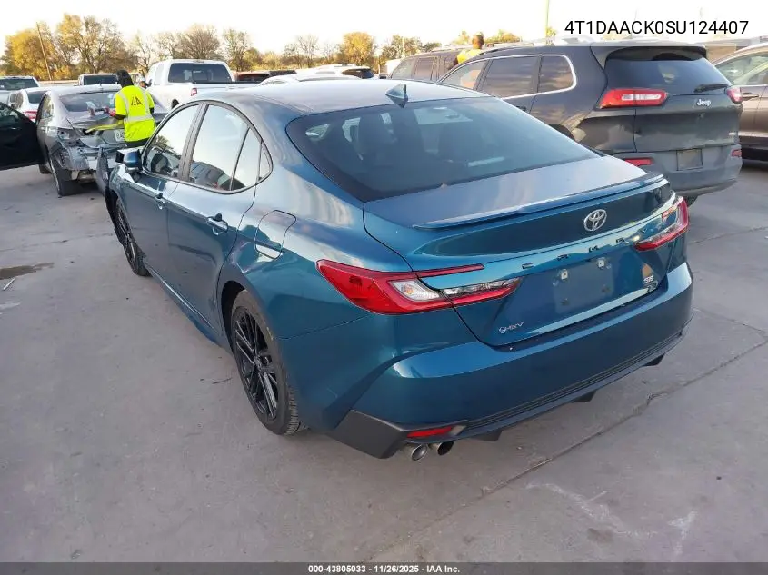 4T1DAACK0SU124407 2025 Toyota Camry Se