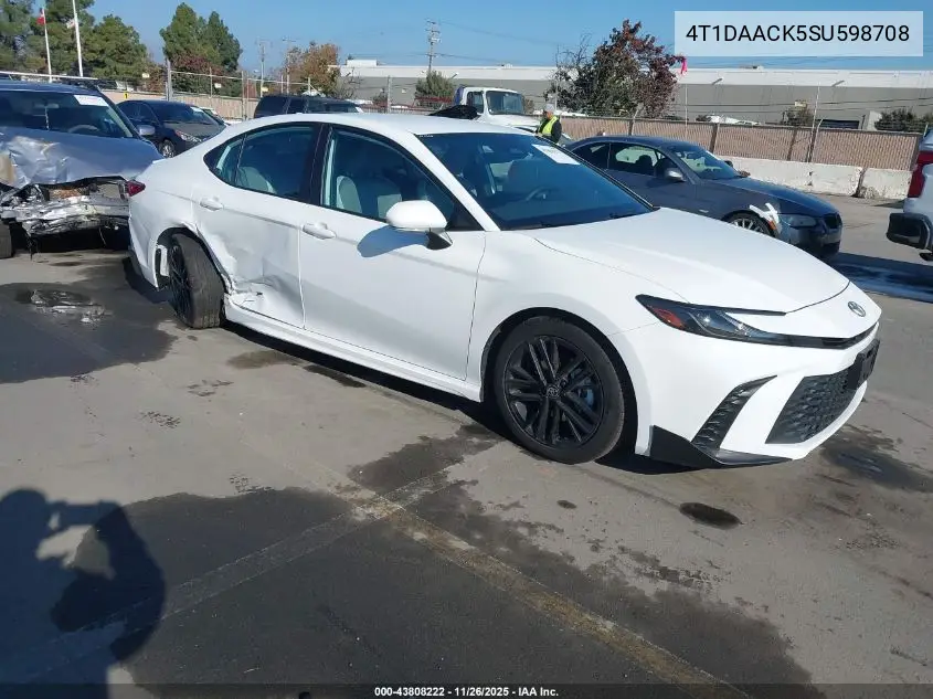 4T1DAACK5SU598708 2025 Toyota Camry Se
