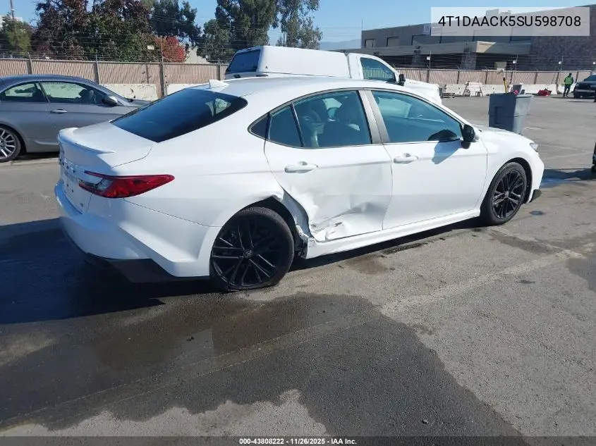 4T1DAACK5SU598708 2025 Toyota Camry Se