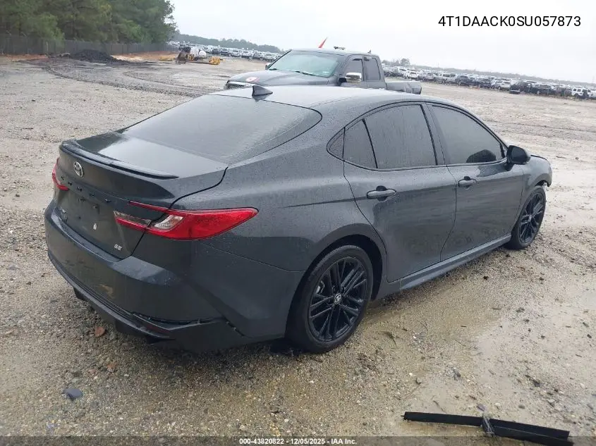4T1DAACK0SU057873 2025 Toyota Camry Se