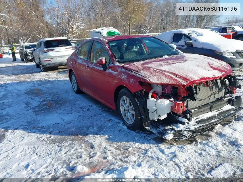 4T1DAACK6SU116196 2025 Toyota Camry Le