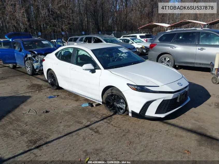 4T1DBADK6SU537878 2025 Toyota Camry Se