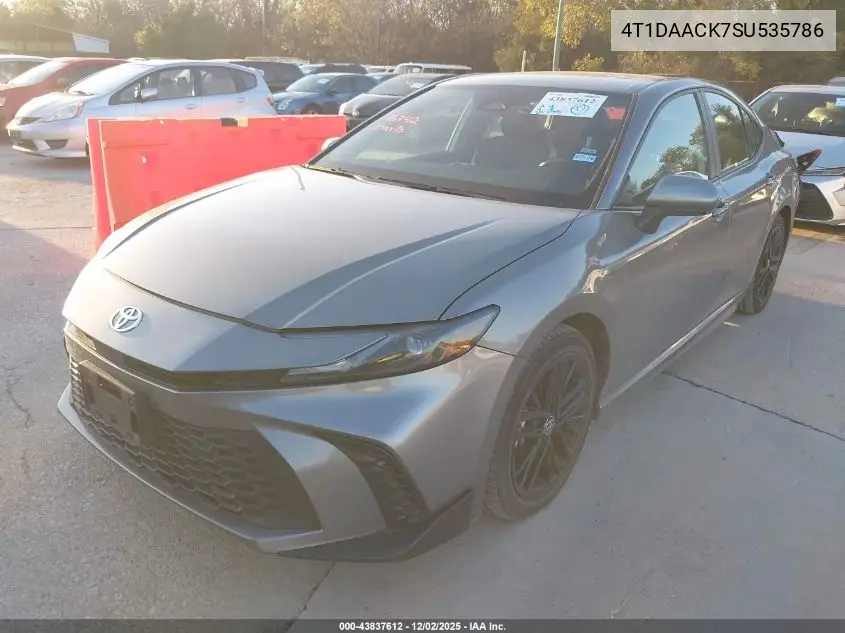 4T1DAACK7SU535786 2025 Toyota Camry Se