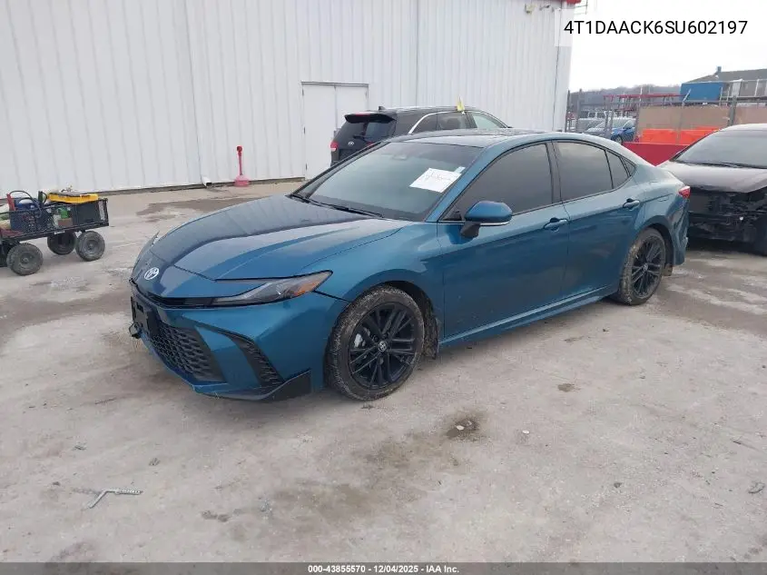 4T1DAACK6SU602197 2025 Toyota Camry Se