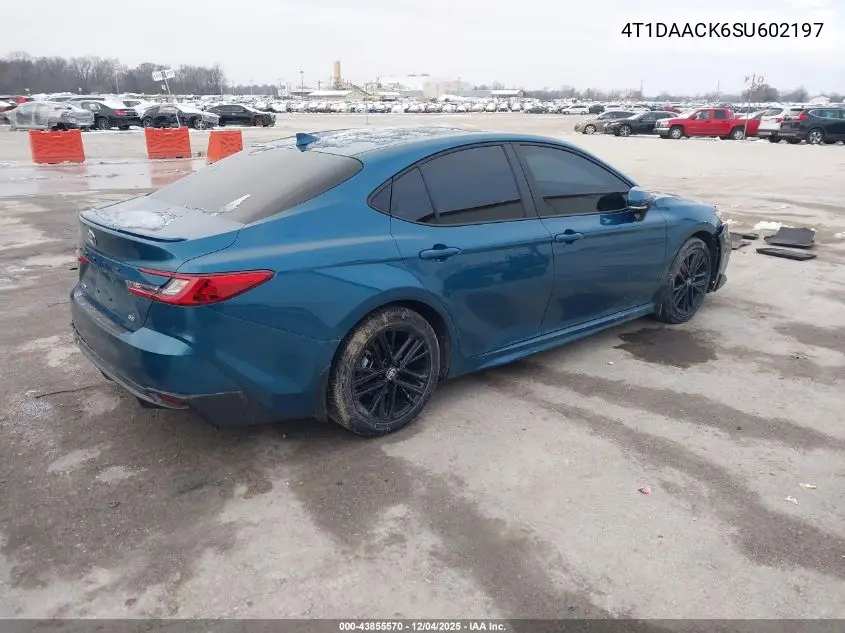 4T1DAACK6SU602197 2025 Toyota Camry Se