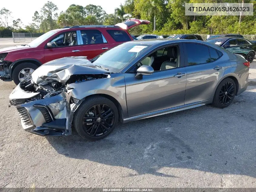 4T1DAACK6SU626323 2025 Toyota Camry Se