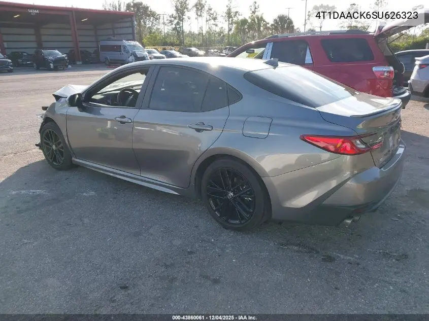 4T1DAACK6SU626323 2025 Toyota Camry Se