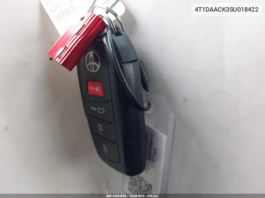 4T1DAACK3SU018422 2025 Toyota Camry Le