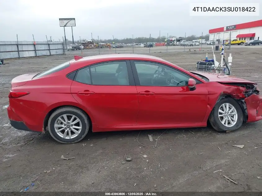 4T1DAACK3SU018422 2025 Toyota Camry Le