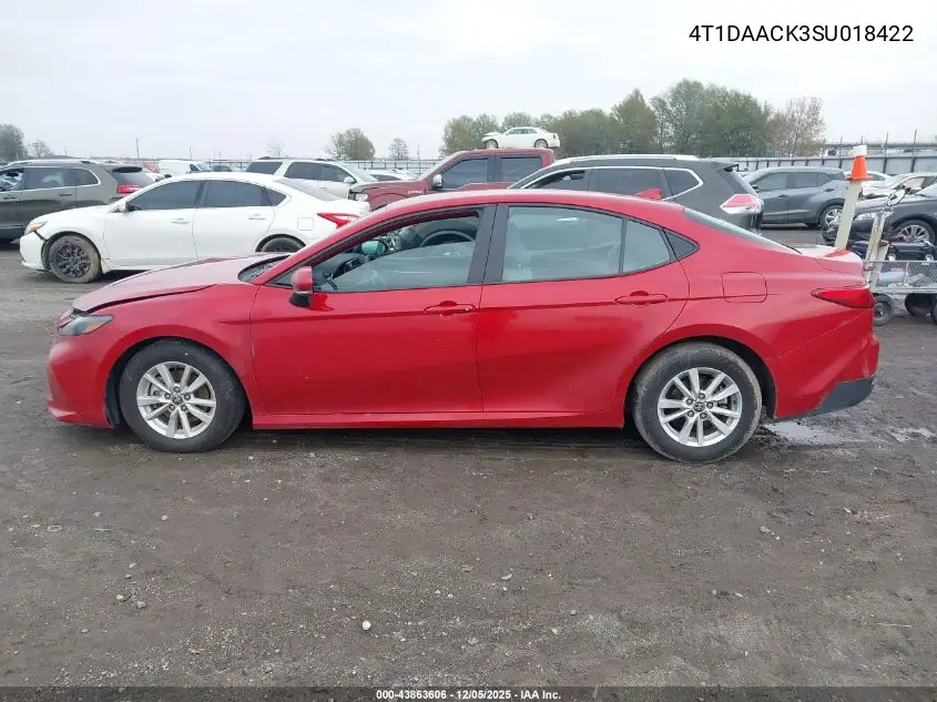 4T1DAACK3SU018422 2025 Toyota Camry Le