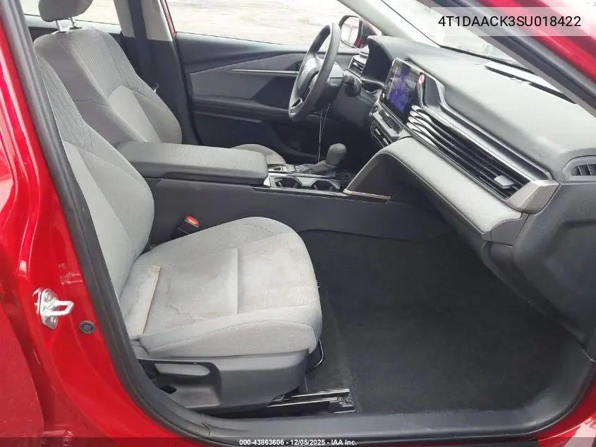 4T1DAACK3SU018422 2025 Toyota Camry Le