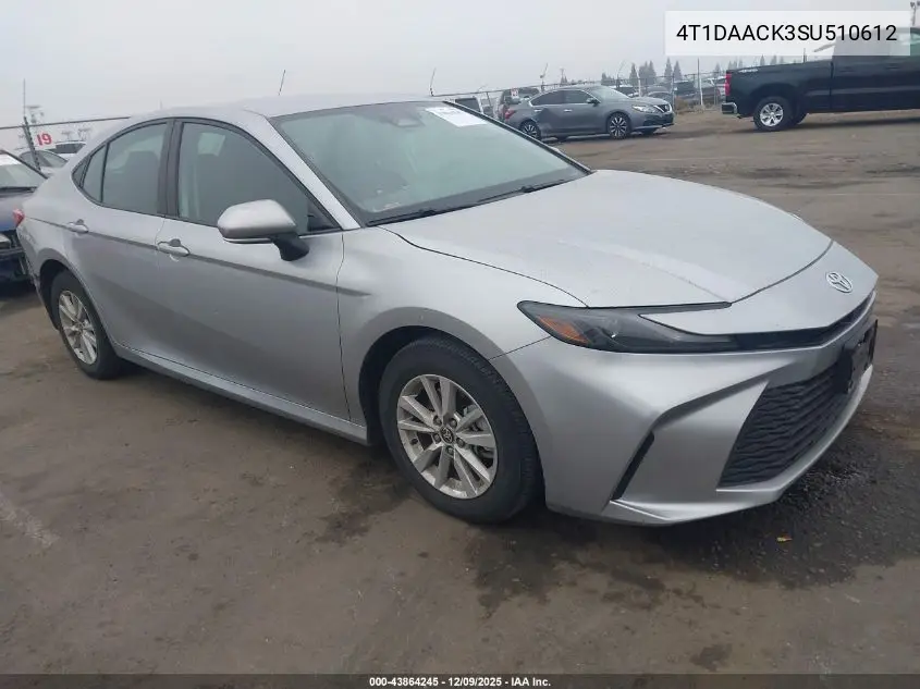 4T1DAACK3SU510612 2025 Toyota Camry Le