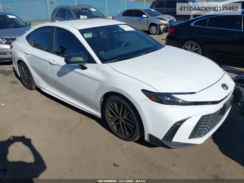4T1DAACK9SU171452 2025 Toyota Camry Se