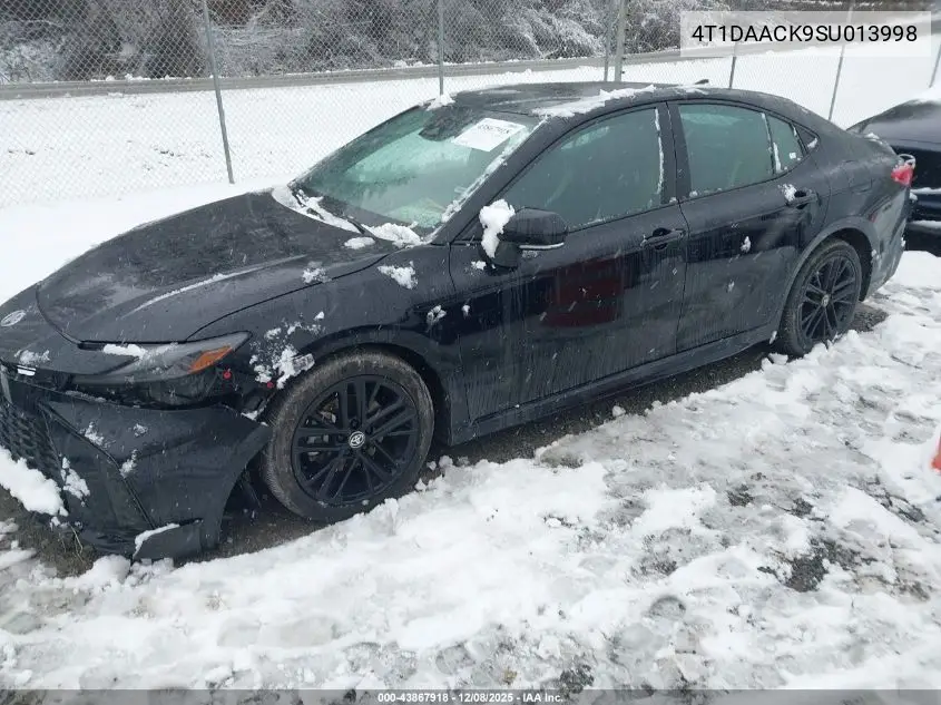 4T1DAACK9SU013998 2025 Toyota Camry Se