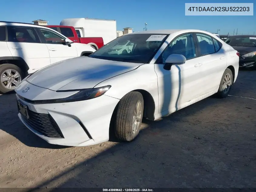 4T1DAACK2SU522203 2025 Toyota Camry Le