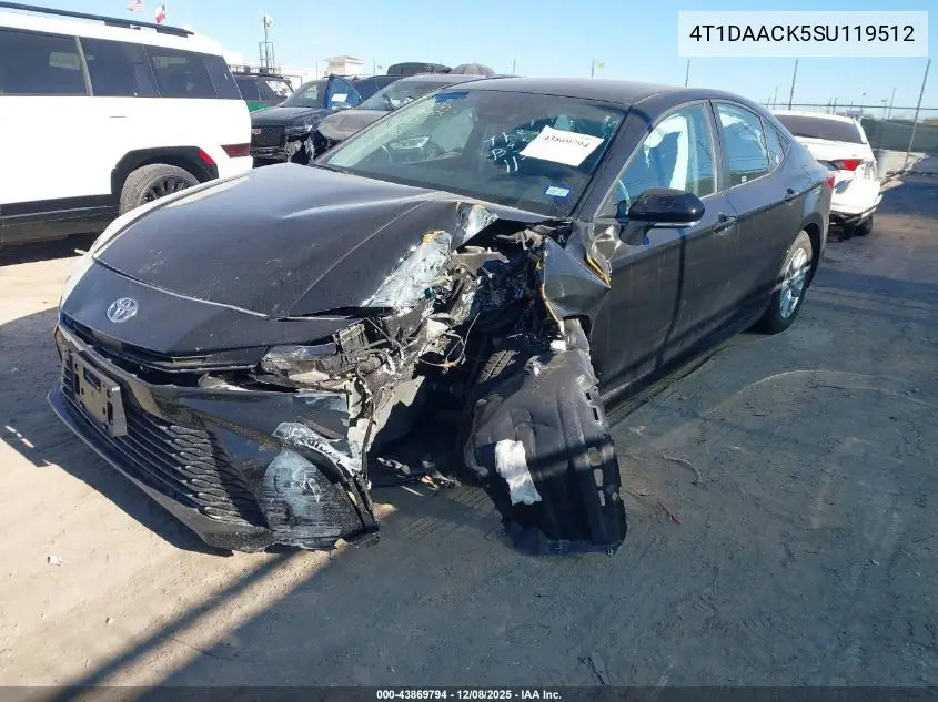 4T1DAACK5SU119512 2025 Toyota Camry Le