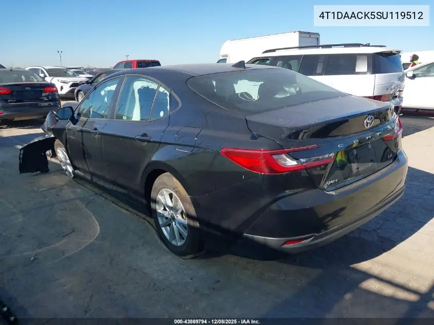 4T1DAACK5SU119512 2025 Toyota Camry Le