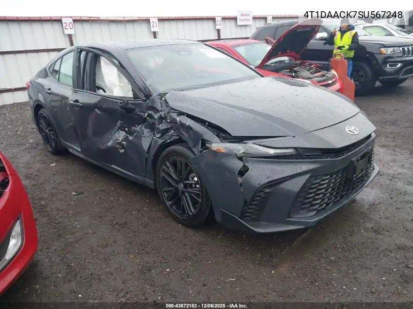 4T1DAACK7SU567248 2025 Toyota Camry Se