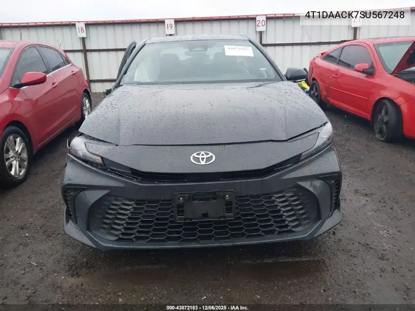 4T1DAACK7SU567248 2025 Toyota Camry Se