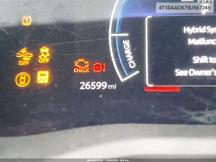 4T1DAACK7SU567248 2025 Toyota Camry Se