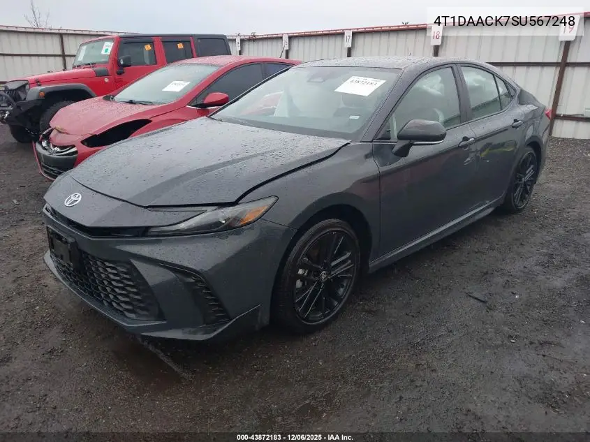 4T1DAACK7SU567248 2025 Toyota Camry Se