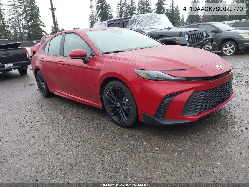 4T1DAACK7SU023770 2025 Toyota Camry Se