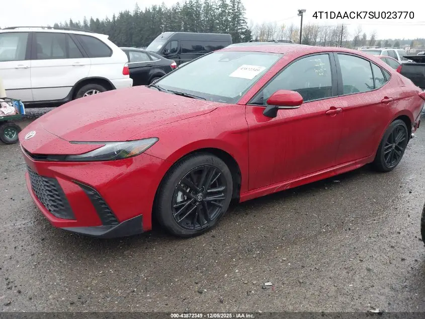 4T1DAACK7SU023770 2025 Toyota Camry Se