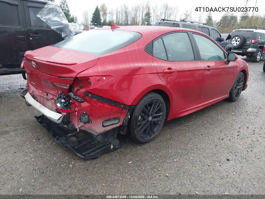 4T1DAACK7SU023770 2025 Toyota Camry Se