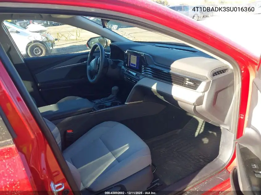 4T1DBADK3SU016360 2025 Toyota Camry Le