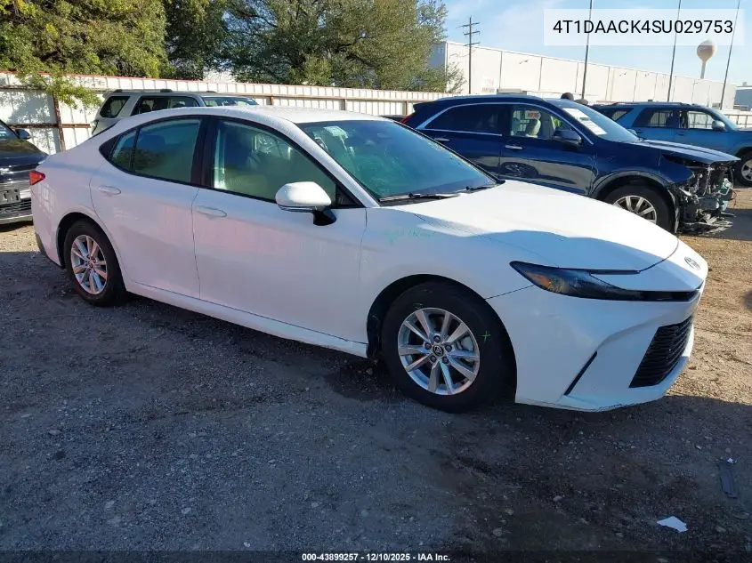 4T1DAACK4SU029753 2025 Toyota Camry Le