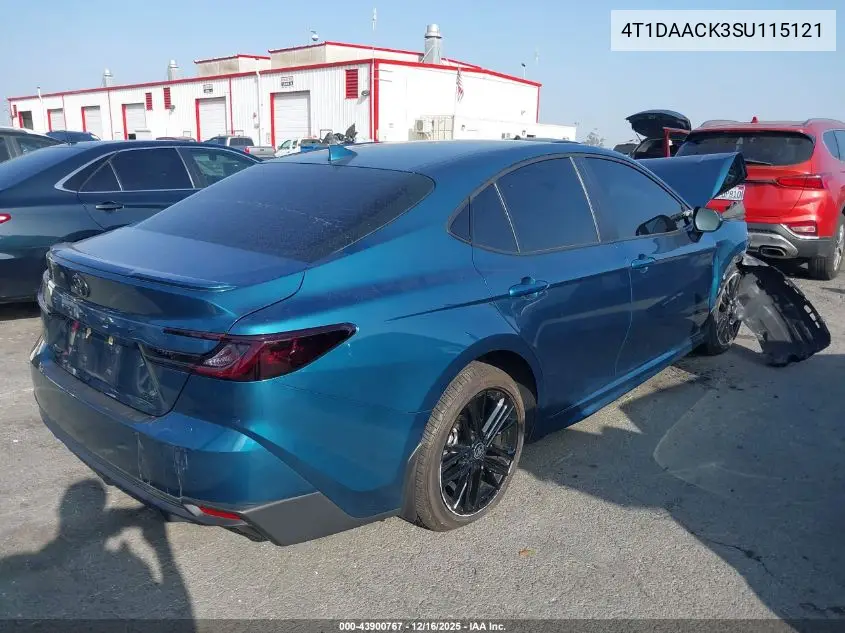 4T1DAACK3SU115121 2025 Toyota Camry Se