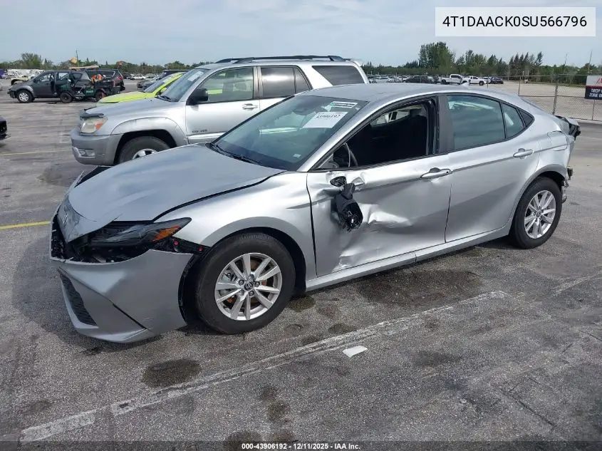 4T1DAACK0SU566796 2025 Toyota Camry Le