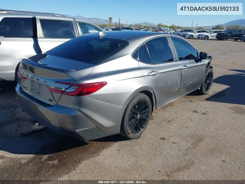 4T1DAACK5SU592133 2025 Toyota Camry Se