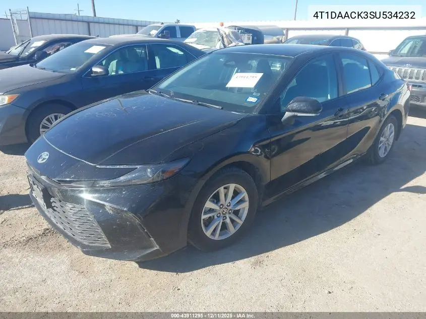 4T1DAACK3SU534232 2025 Toyota Camry Le